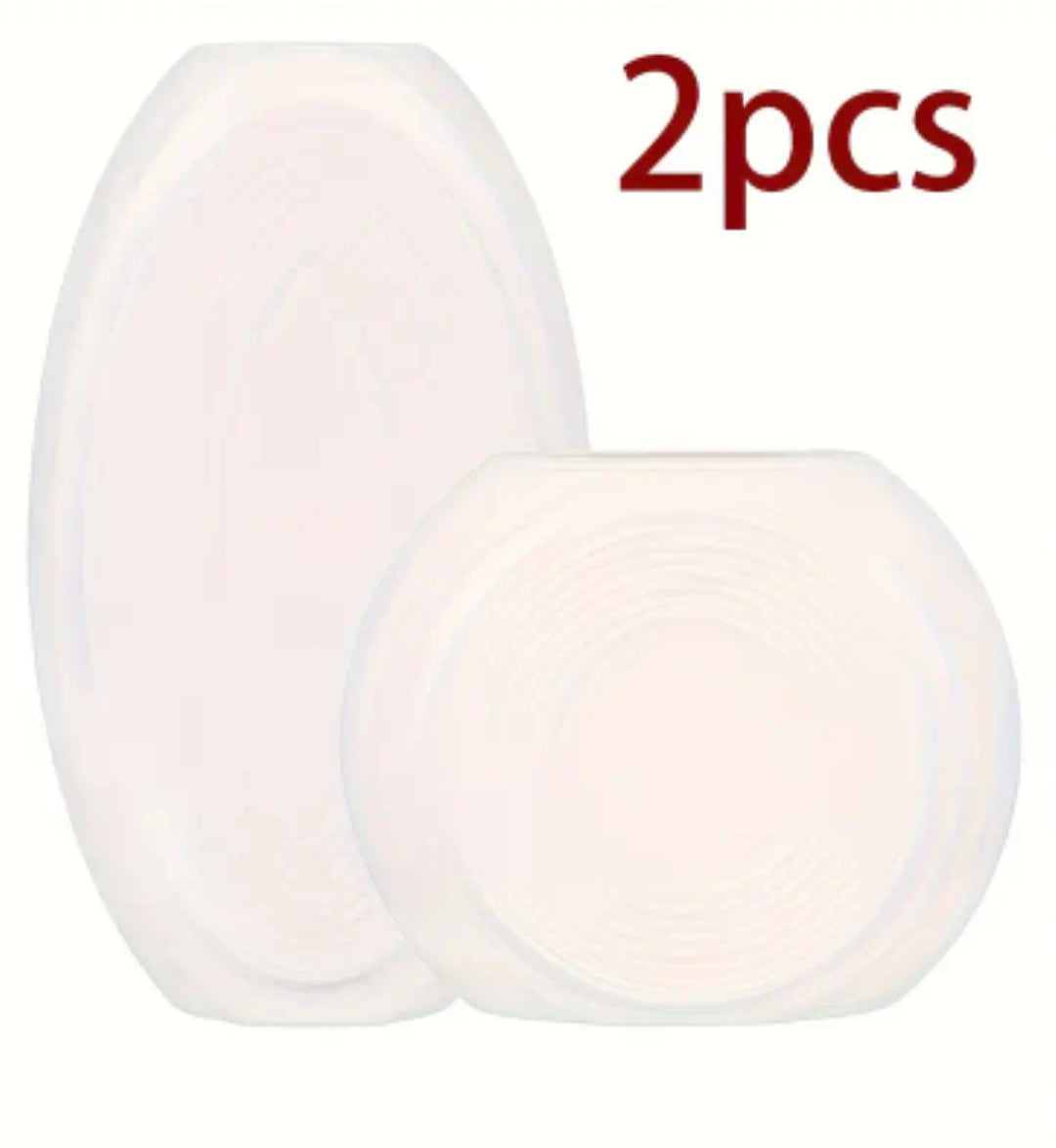 2pcs decent Style Vase Set - Matte White Plastic Vases with Ring Pattern, Shatterproof Lightweight Tall and Short Combination, Suitable for Dried or Fresh Flowers, Ideal for Entryway or Living Room Decor, Housewarming Gifts